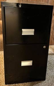 Black Steel Multi-Drawer Cabinet