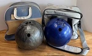 Brunswick Bowling Balls (Lot of 2) with Bags