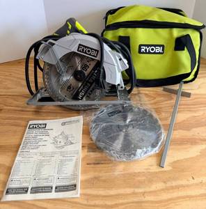 Ryobi CSB144LZ Circular Saw - Bag, Manual & Extra Blade