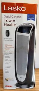 Lasko CT22766 Digital Ceramic Tower Heater with Remote