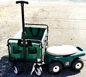 Step2 Garden Hopper Wagon with Tools - Collapsible Wagon