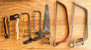 Master Mechanic 7-Piece Hand Tool Set - Vintage Saws & Utility Knife