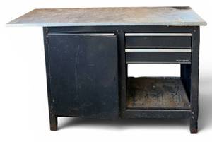 Craftsman Workbench with Left Cabinet & 3-Drawer Chest
