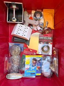 Crescent 9-Piece Socket Set, Nashua Stretch & Seal Tape, HDX Premium Cut Wiping Cloths & Caulk Tool and other various items