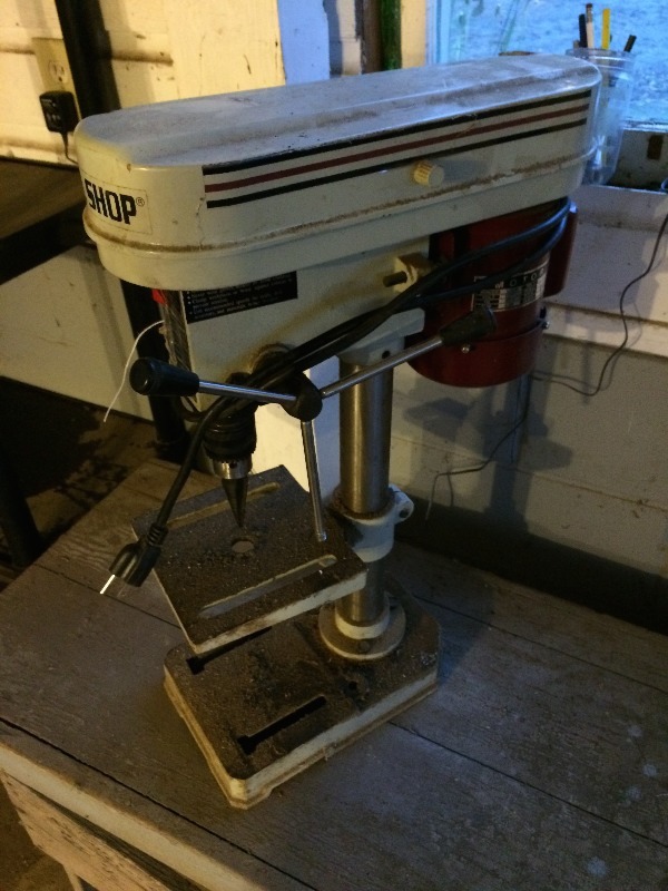 lot 18 image: Tool-Shop Drill Press  5 speed, 115 volts, mn 240-2004