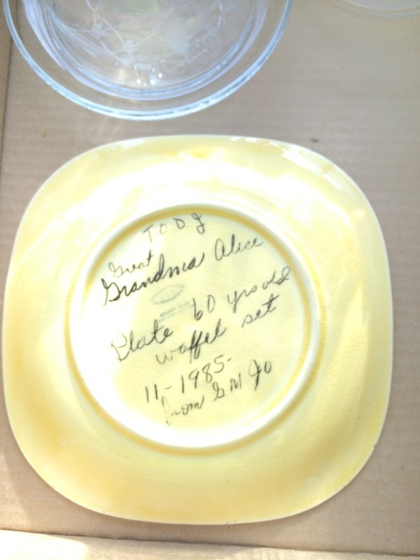 lot 45 image: Antique  Vintage Glassware  Plate is approx. 100 years ( Lot of 4)