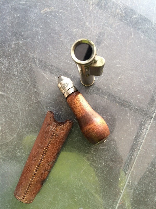 lot 54 image: Antique  Vintage  spotting level, tools