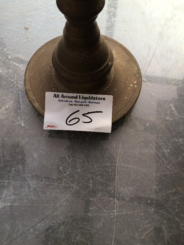 lot 65 image: Antique  Vintage  Nice BRASS Piece   stands approx. 35 inch tall