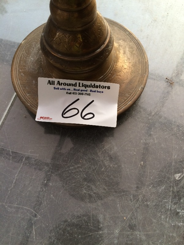 lot 66 image: Antique  Vintage  Nice BRASS Piece   stands approx. 35 inch tall