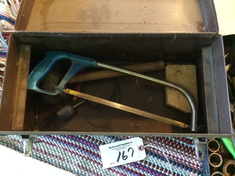 lot 167 image: Lot of hand tools, sockets and tool box