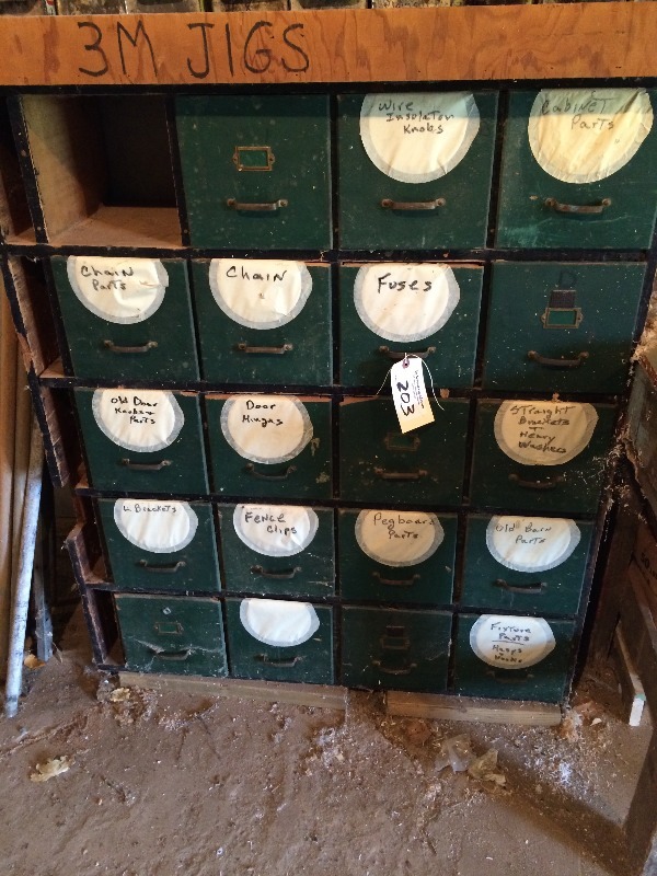 Wood Storage Drawers Cabinets 40 Inch Wide X 48 Inch High X 12 Inch Deep Young Estate Auction 2 Loaded With Antiques And Vintage Items Tools And Equipment K Bid