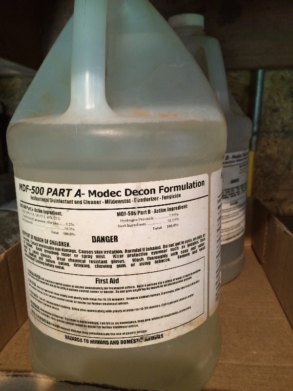 lot 252 image: Modec Decon Formulation MDF-500 Part A & B  Lot of 2