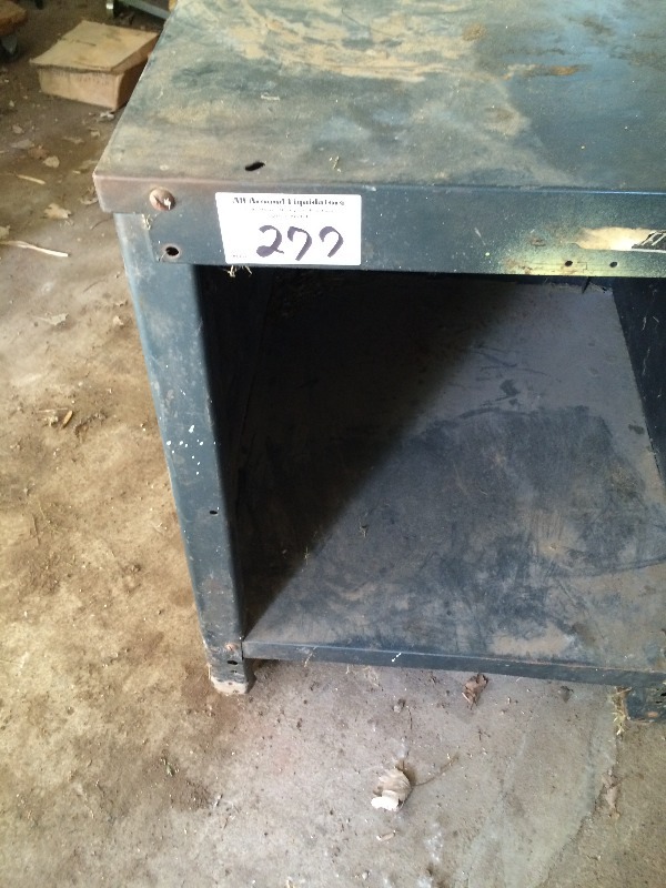 lot 277 image: Metal Storage Cabinet - 29 inch Deep x 24 inch Wide x 33 inch High