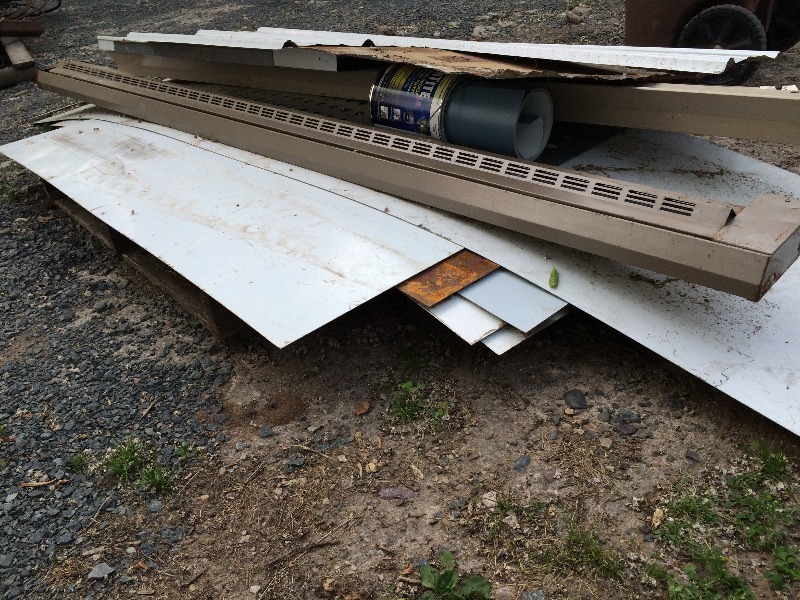 lot 330 image: Flat Metal Stock  sheets and misc metal plus some scrap. Take it all at your price