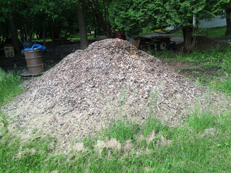 lot 374 image: Large Pile Of Wood Chips  - Must do your own loading