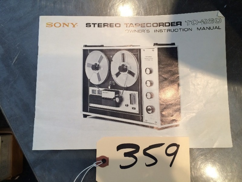 lot 359 image: 1960s Sony Recorder and accessories in original box