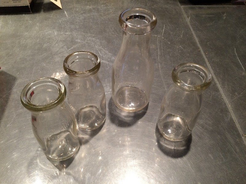 lot 368 image: Canning Jars & Milk bottles  Possible Antique   Lot of 11