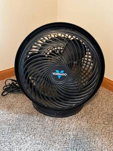 Vornado Air Circulator Fan - Black, 3-Speed Dial, Corded