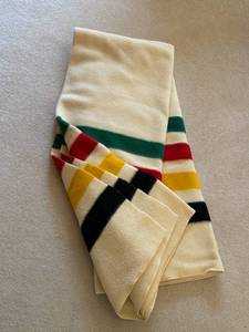 Pendleton Glacier Park Blanket - Wool Throw with Multicolor Stripes