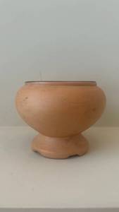 Vintage Frankoma 22A Planter - Terra Cotta Pot With Pedestal Base