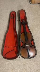 Violin with Bow in Red Case - Strad Wiener Orchestra Label