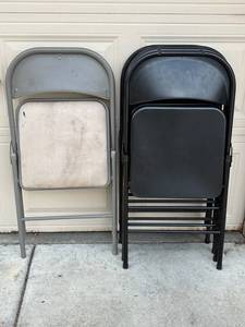 Cosco 14-711 05X All-Steel Folding Chairs - Black (Lot of 4)