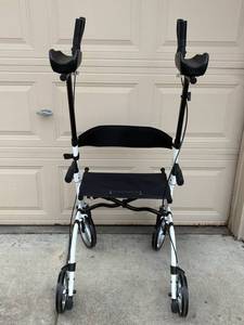 ELENKER 4-Wheel Rollator Walker with Forearm Cradles & Seat