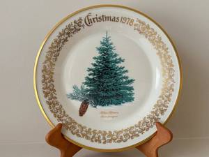 Lenox Blue Spruce Christmas Plate - Canada Limited Edition 2003