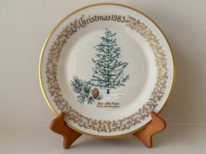 Lenox Blue Atlas Cedar Christmas Plate - 1983 Limited Commemorative Issue