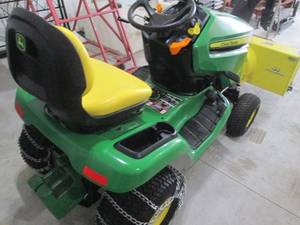 John Deere X330 Lawn Tractor with 44in Snowblower Attachment