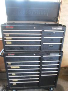 Craftsman 2-Stack Ball-Bearing Tool Chest Cabinet on Wheels