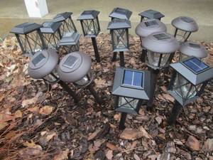 Solar-Powered Outdoor Garden Lights - Lantern-Style & Round Dome Stakes