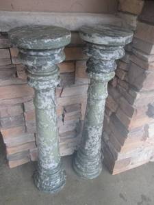Stone Balusters Pair - Marble or Granite -
