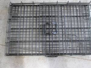Steel Wire Pet Cage - Large Grid Rack, Black