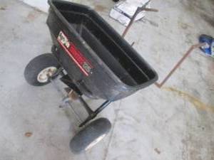 Agri-Fab Broadcast Spreader Model 125 - Tow-Behind Lawn Fertilizer Spreader
