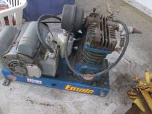 Emglo Gas-Powered Air Compressor Belt-Driven Blue Frame