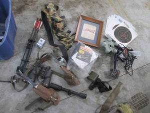 Lot of hunting and sporting accessories