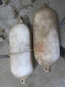 2 Large plastic buoys