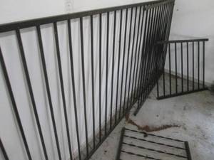 Black Iron Stair Railings - Twisted Balusters (Lot of 3)