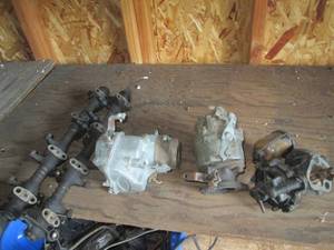 Automotive Engine Parts Assortment - Intake Manifolds, Carburetors & Related Components