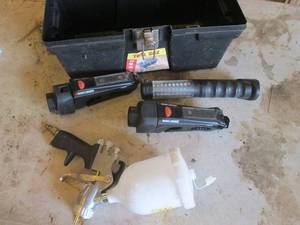 Black & Decker Spray Gun Kit - 2 Guns with Cup & Nozzles in Tool Box