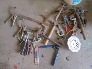 Assorted Hand Tools - Hammers, Pliers, Wrenches, Clamps & More