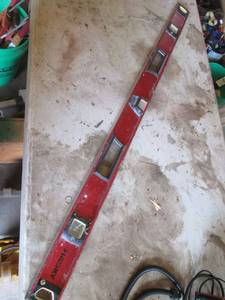 Husky Red Spirit Level - Long Aluminum Level with Vial Windows