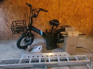Lectric XP Step-Thru Electric Bike with Front Basket, Comfort Package hitch mount car carrier