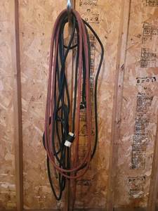 Heavy-Duty 220V Extension Cord Plus Goodyear Red & Black air hose Industrial-Grade