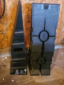 Strong as Steel Rhino Ramps Wheel Ramps - 2pc Set - Heavy-Duty Plastic Car Ramps