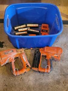 Paslode Cordless Nailers (2) with Batteries & chargers