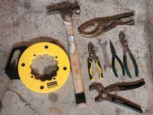 Craftsman Professional Hand Tools Set Locking Pliers, Pliers, Wrench, Hammer