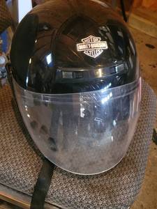 Harley-Davidson Full-Face Motorcycle Helmet - Black Gloss with Clear Shield