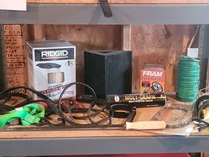 RIDGID WetDry Vac Filter Box - FRAM Extra Guard Oil Filter - Black & Decker Wizard Rotary Tool & Flexible Shaft (Lot of 6)